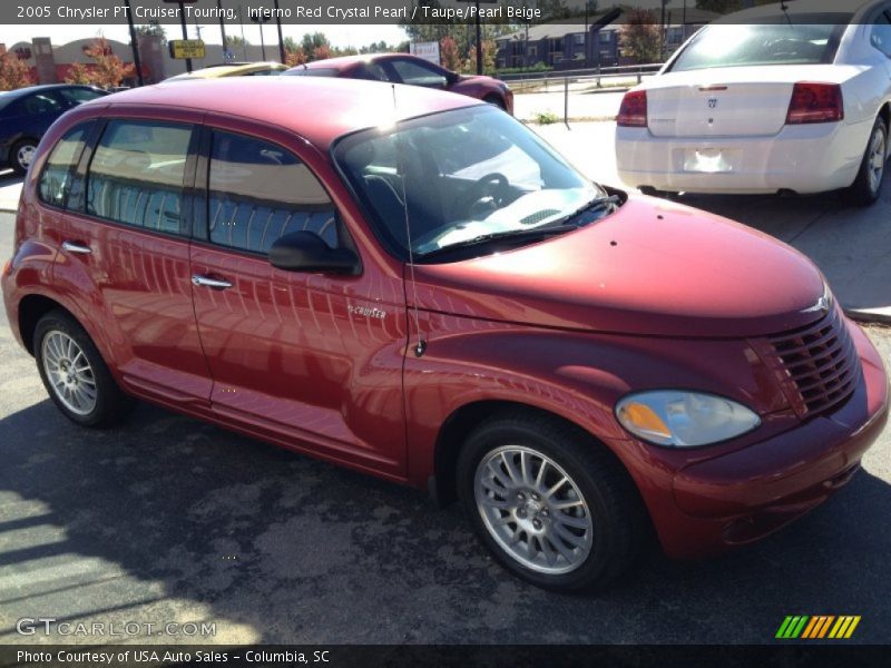 Inferno Red Crystal Pearl / Taupe/Pearl Beige 2005 Chrysler PT Cruiser Touring