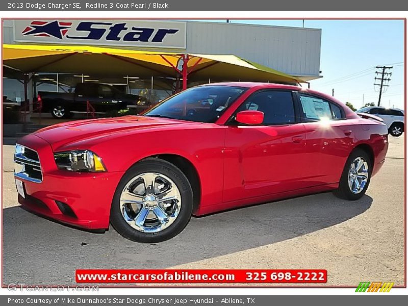 Redline 3 Coat Pearl / Black 2013 Dodge Charger SE
