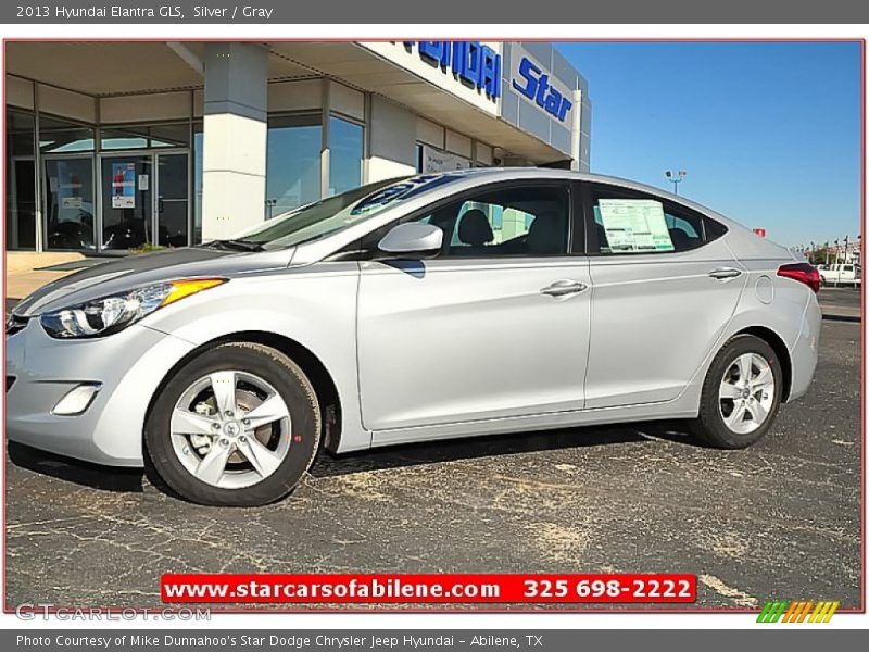 Silver / Gray 2013 Hyundai Elantra GLS