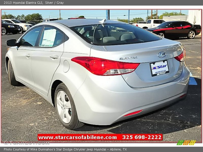 Silver / Gray 2013 Hyundai Elantra GLS
