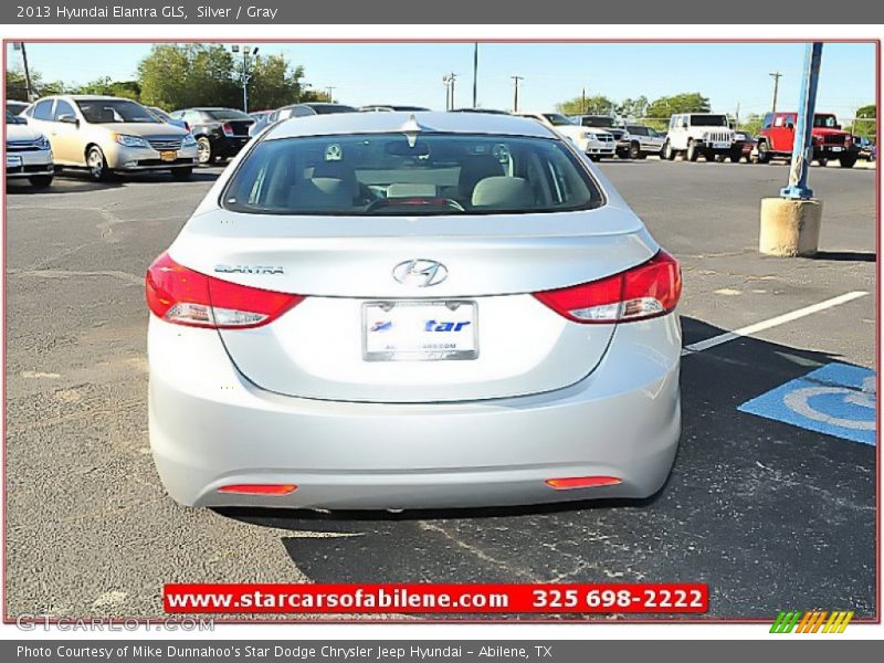 Silver / Gray 2013 Hyundai Elantra GLS