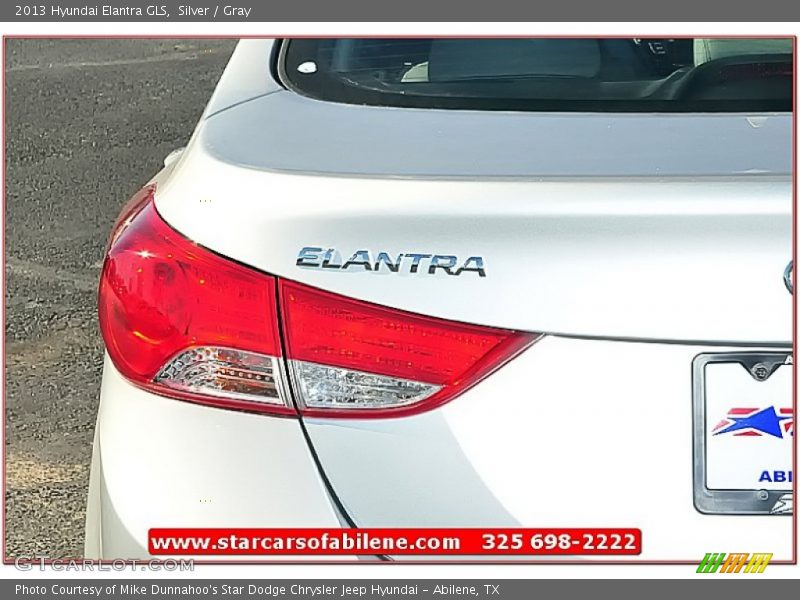 Silver / Gray 2013 Hyundai Elantra GLS