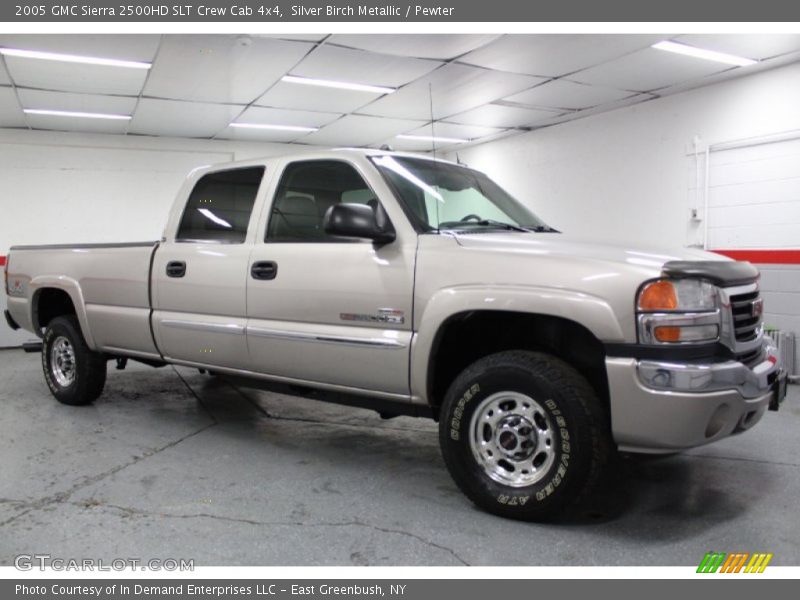 Silver Birch Metallic / Pewter 2005 GMC Sierra 2500HD SLT Crew Cab 4x4
