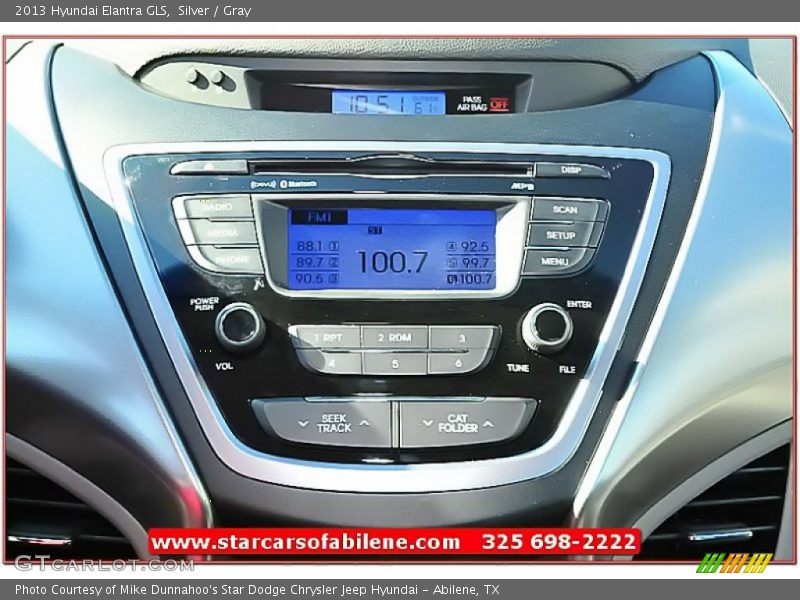 Silver / Gray 2013 Hyundai Elantra GLS