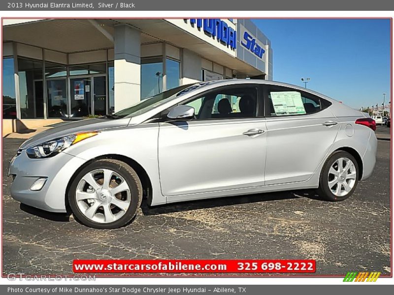 Silver / Black 2013 Hyundai Elantra Limited