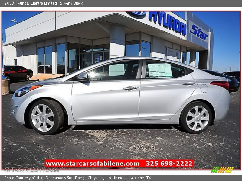 Silver / Black 2013 Hyundai Elantra Limited