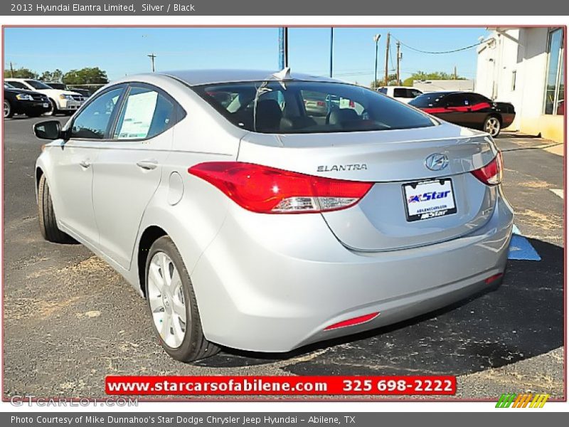 Silver / Black 2013 Hyundai Elantra Limited