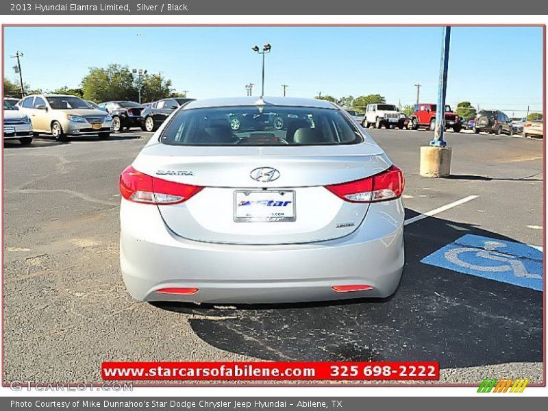 Silver / Black 2013 Hyundai Elantra Limited