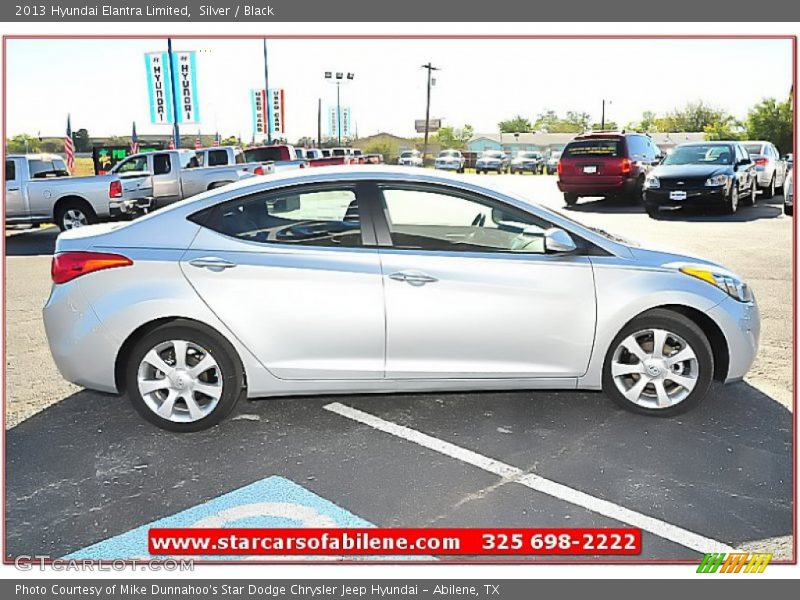 Silver / Black 2013 Hyundai Elantra Limited