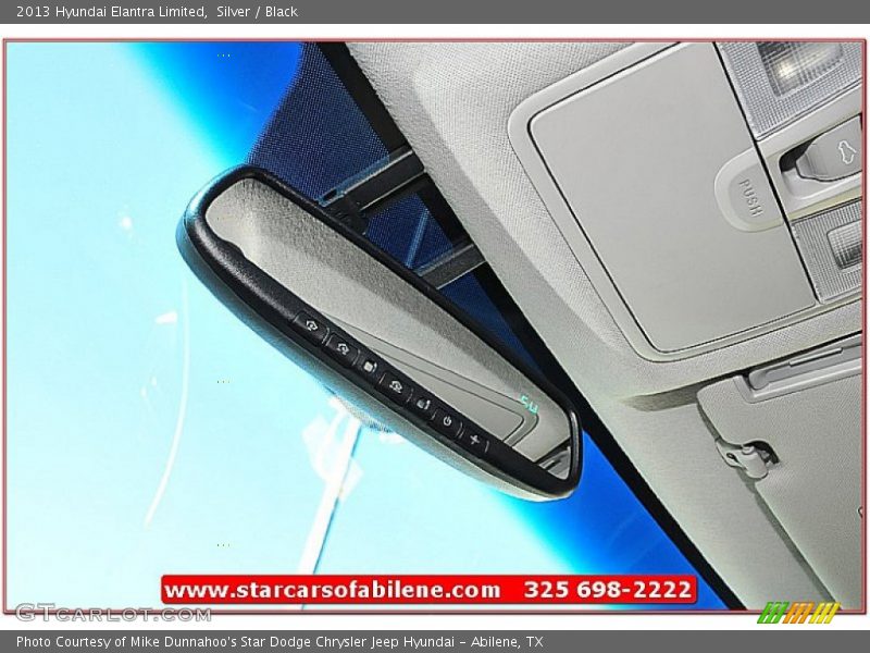 Silver / Black 2013 Hyundai Elantra Limited