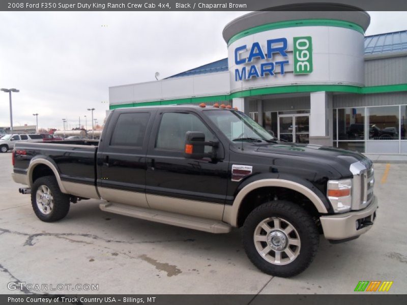 Black / Chaparral Brown 2008 Ford F350 Super Duty King Ranch Crew Cab 4x4