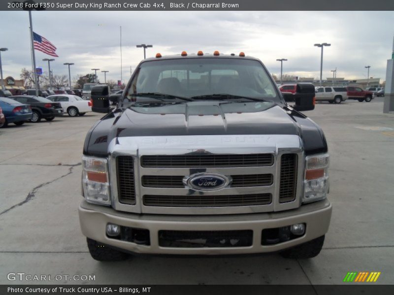Black / Chaparral Brown 2008 Ford F350 Super Duty King Ranch Crew Cab 4x4
