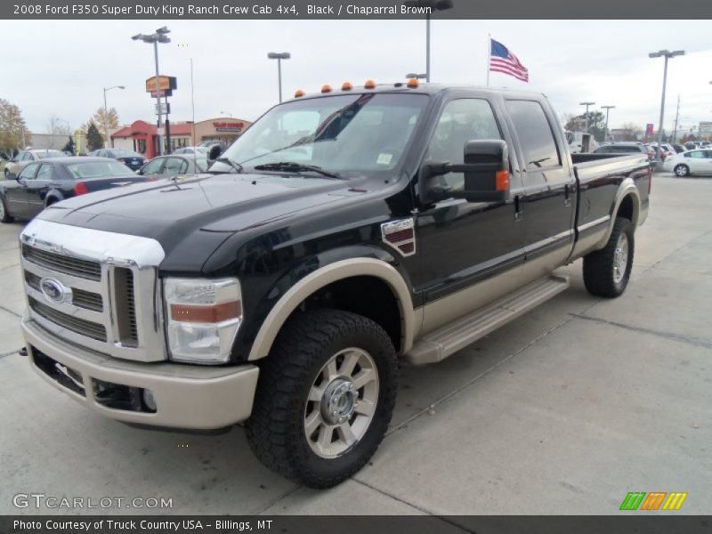 Black / Chaparral Brown 2008 Ford F350 Super Duty King Ranch Crew Cab 4x4