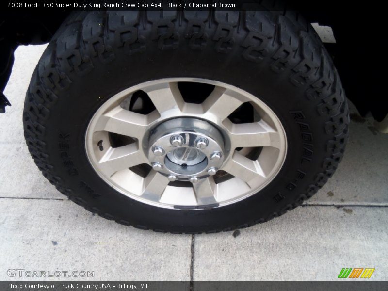 Black / Chaparral Brown 2008 Ford F350 Super Duty King Ranch Crew Cab 4x4