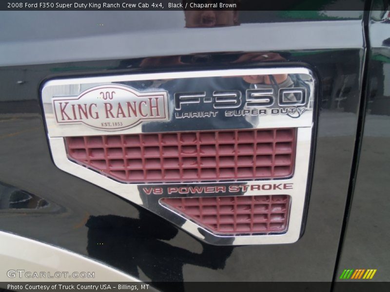 Black / Chaparral Brown 2008 Ford F350 Super Duty King Ranch Crew Cab 4x4