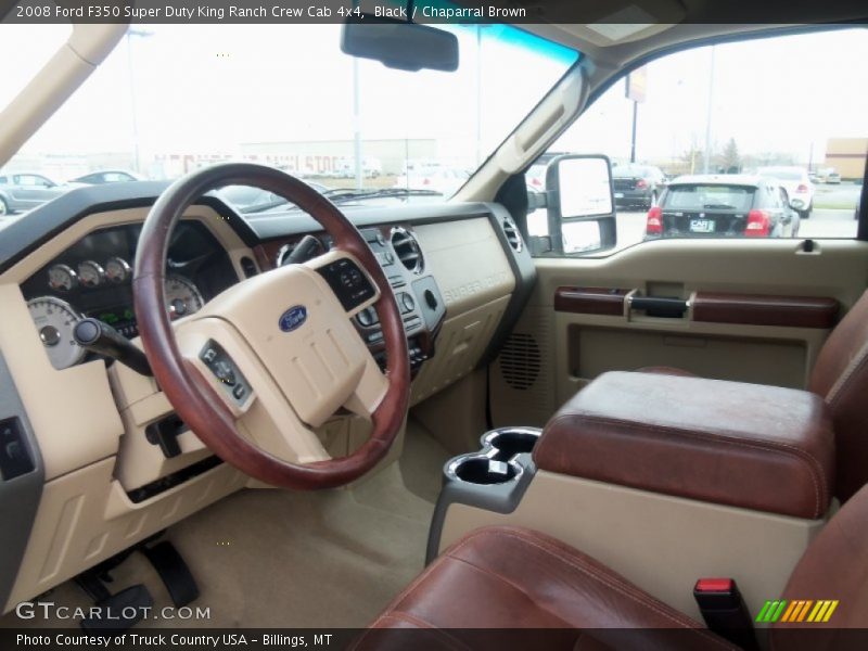 Black / Chaparral Brown 2008 Ford F350 Super Duty King Ranch Crew Cab 4x4