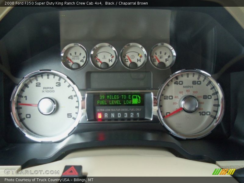 Black / Chaparral Brown 2008 Ford F350 Super Duty King Ranch Crew Cab 4x4