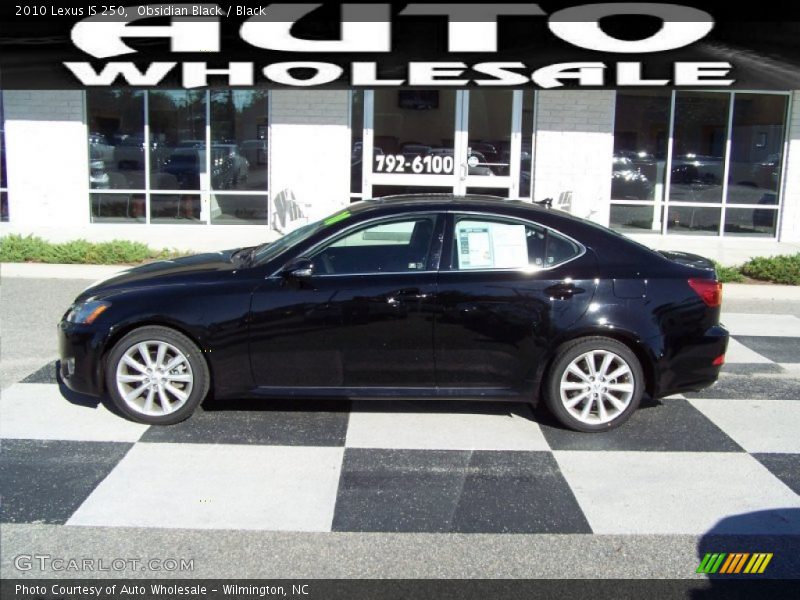 Obsidian Black / Black 2010 Lexus IS 250