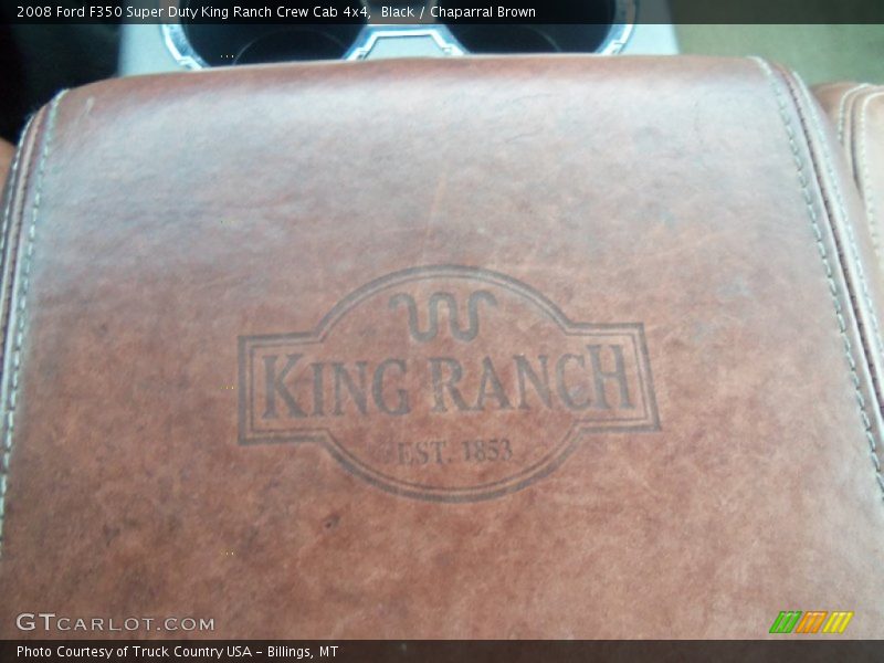 Black / Chaparral Brown 2008 Ford F350 Super Duty King Ranch Crew Cab 4x4