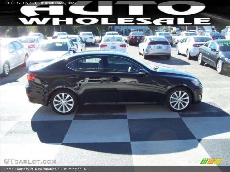 Obsidian Black / Black 2010 Lexus IS 250
