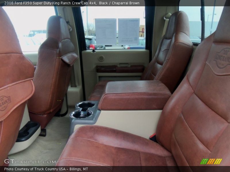 Black / Chaparral Brown 2008 Ford F350 Super Duty King Ranch Crew Cab 4x4