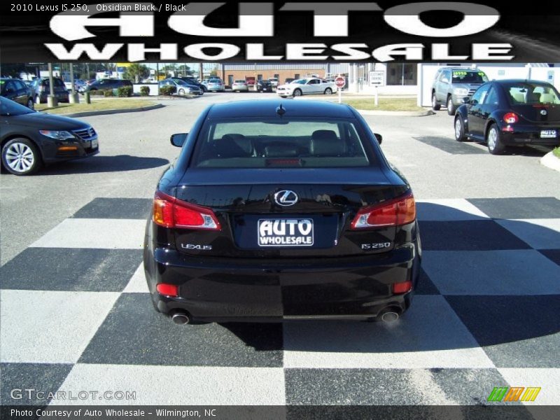 Obsidian Black / Black 2010 Lexus IS 250