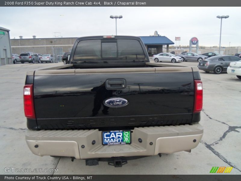 Black / Chaparral Brown 2008 Ford F350 Super Duty King Ranch Crew Cab 4x4