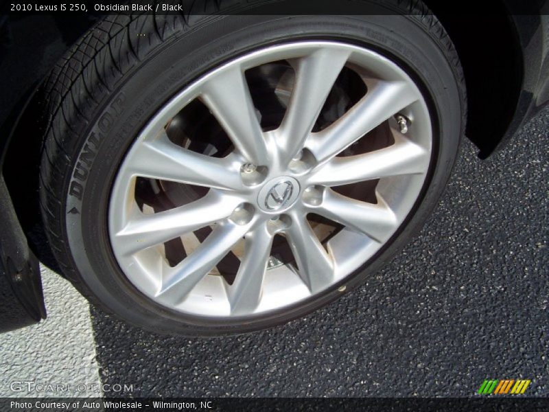 Obsidian Black / Black 2010 Lexus IS 250