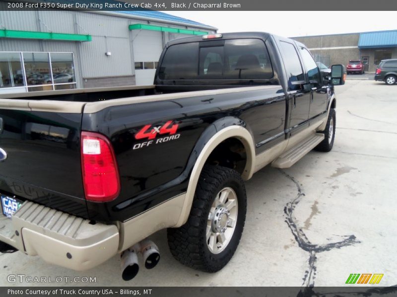 Black / Chaparral Brown 2008 Ford F350 Super Duty King Ranch Crew Cab 4x4