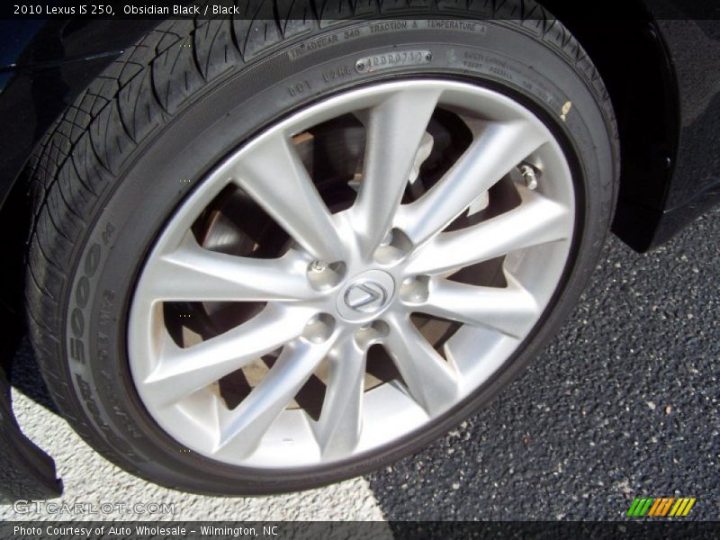 Obsidian Black / Black 2010 Lexus IS 250