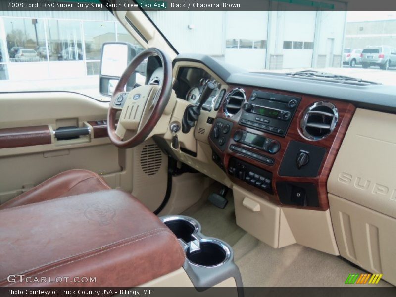 Black / Chaparral Brown 2008 Ford F350 Super Duty King Ranch Crew Cab 4x4