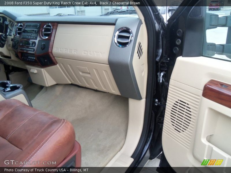 Black / Chaparral Brown 2008 Ford F350 Super Duty King Ranch Crew Cab 4x4