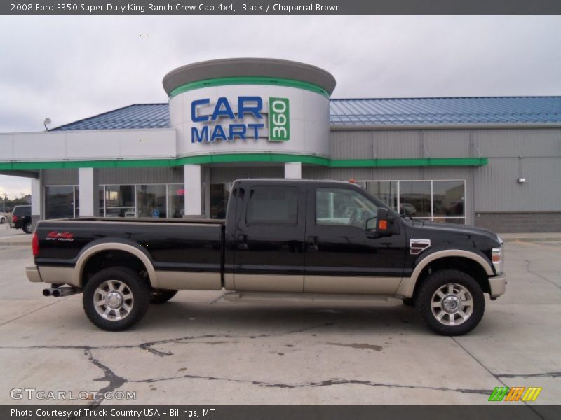 Black / Chaparral Brown 2008 Ford F350 Super Duty King Ranch Crew Cab 4x4