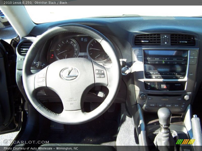 Obsidian Black / Black 2010 Lexus IS 250