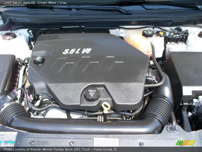 Cream White / Gray 2007 Saturn Aura XE