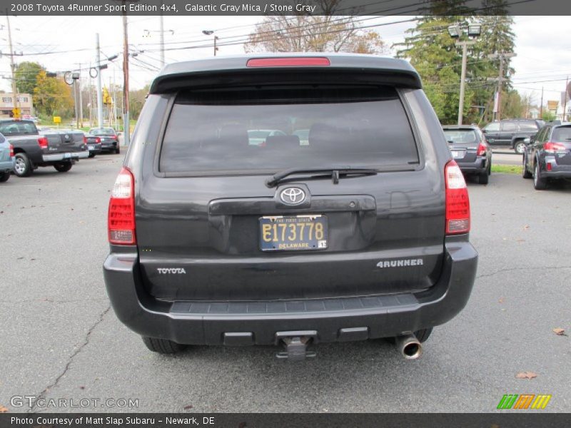 Galactic Gray Mica / Stone Gray 2008 Toyota 4Runner Sport Edition 4x4