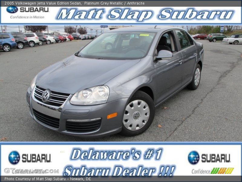Platinum Grey Metallic / Anthracite 2005 Volkswagen Jetta Value Edition Sedan