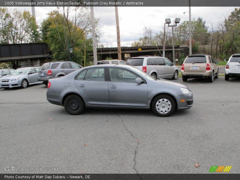 Platinum Grey Metallic / Anthracite 2005 Volkswagen Jetta Value Edition Sedan