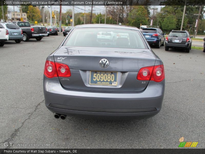 Platinum Grey Metallic / Anthracite 2005 Volkswagen Jetta Value Edition Sedan