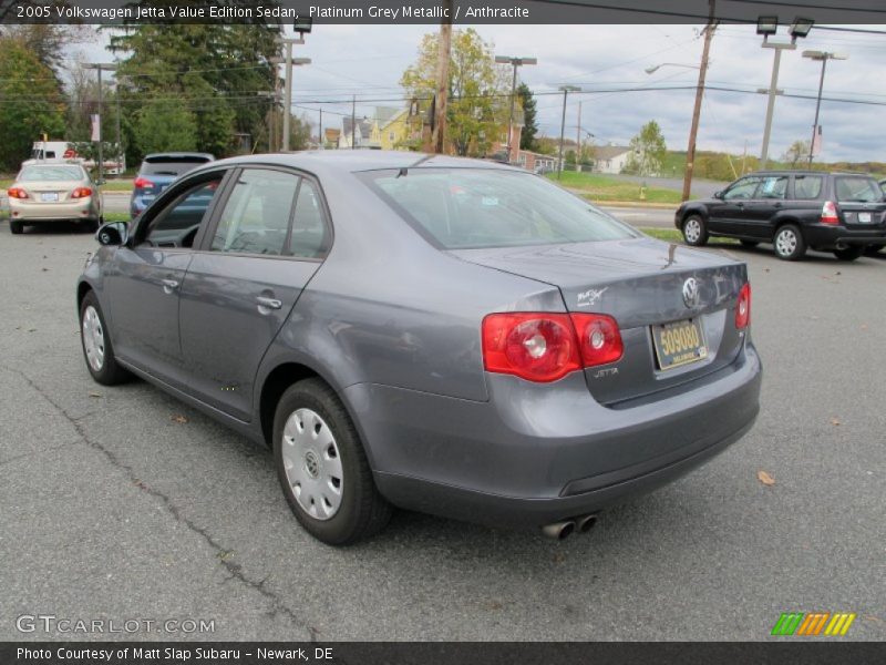 Platinum Grey Metallic / Anthracite 2005 Volkswagen Jetta Value Edition Sedan