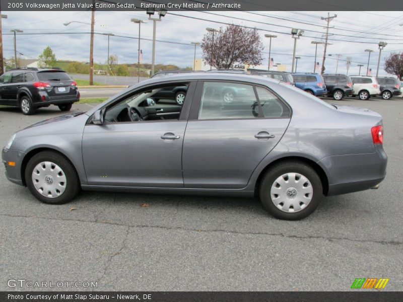 Platinum Grey Metallic / Anthracite 2005 Volkswagen Jetta Value Edition Sedan