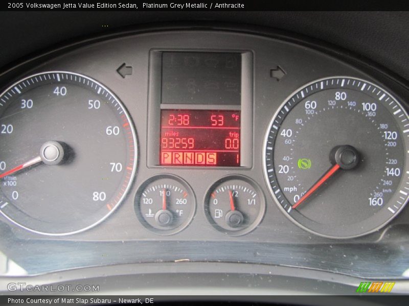 Platinum Grey Metallic / Anthracite 2005 Volkswagen Jetta Value Edition Sedan