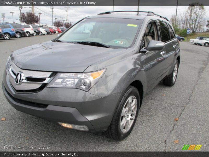 Sterling Gray Metallic / Ebony 2008 Acura MDX Technology