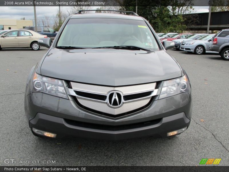 Sterling Gray Metallic / Ebony 2008 Acura MDX Technology