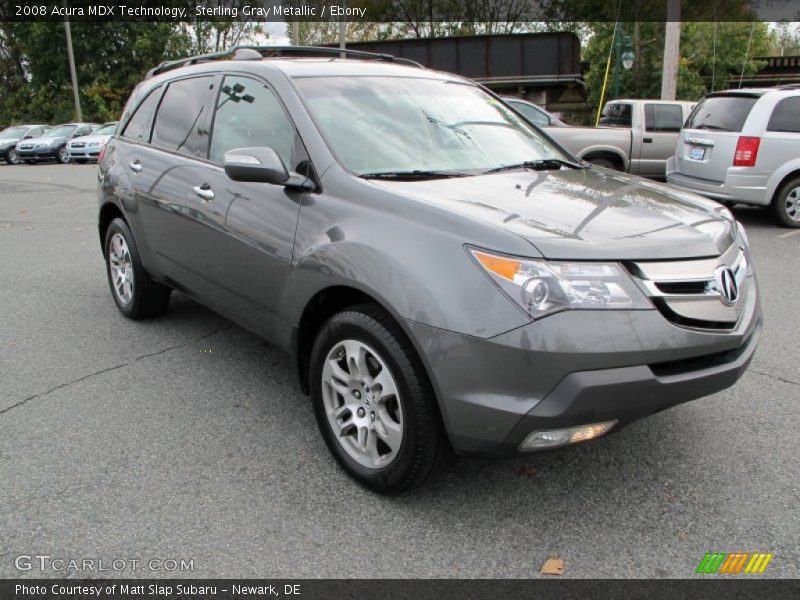 Sterling Gray Metallic / Ebony 2008 Acura MDX Technology