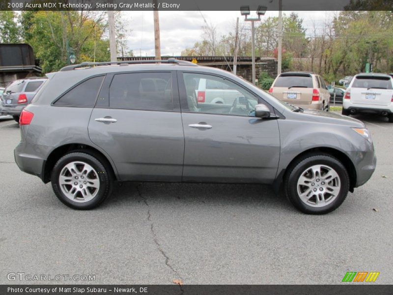 Sterling Gray Metallic / Ebony 2008 Acura MDX Technology