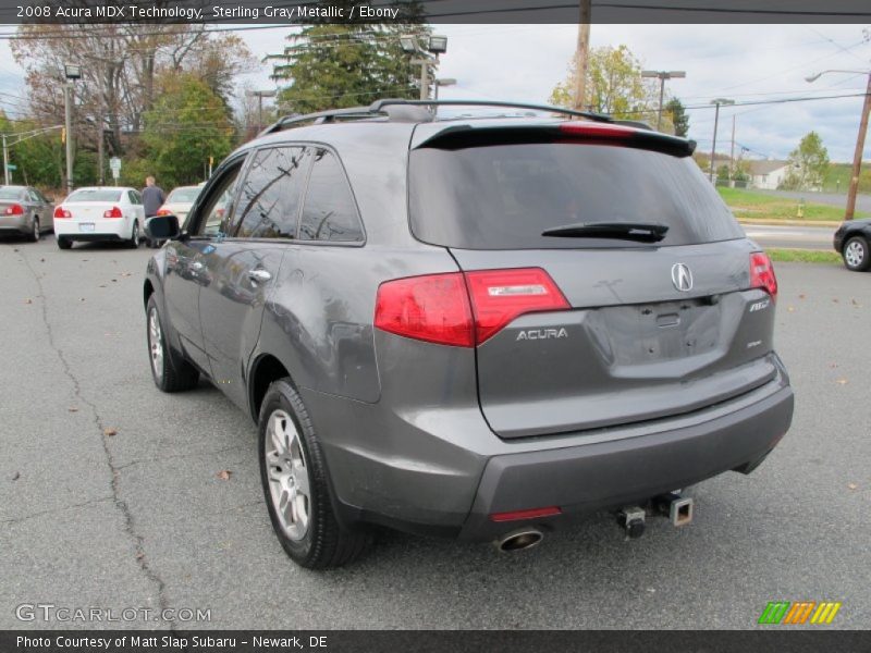 Sterling Gray Metallic / Ebony 2008 Acura MDX Technology
