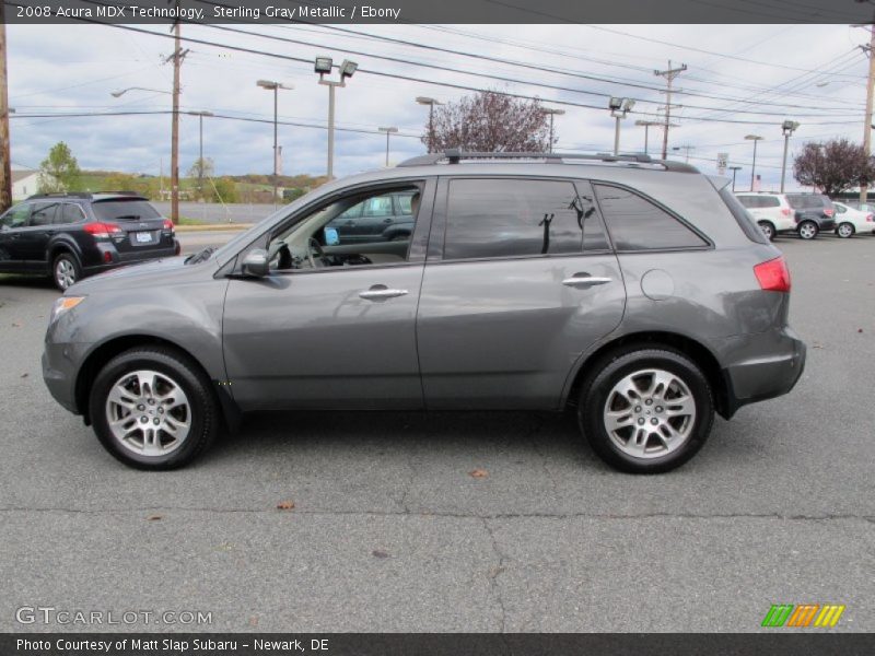 Sterling Gray Metallic / Ebony 2008 Acura MDX Technology
