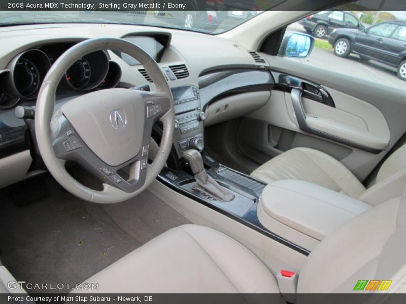 Sterling Gray Metallic / Ebony 2008 Acura MDX Technology