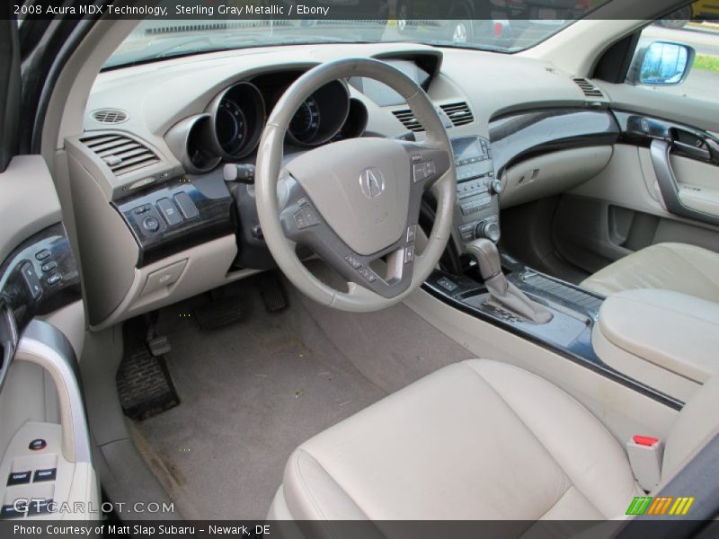 Sterling Gray Metallic / Ebony 2008 Acura MDX Technology